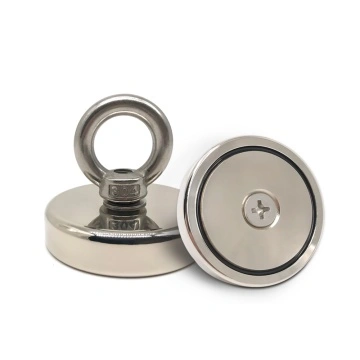 Nam châm câu cá Neodymium đơn với lỗ chìm